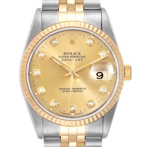 rolex datejust yellow gold and steel|rolex 18k yellow gold crowns.